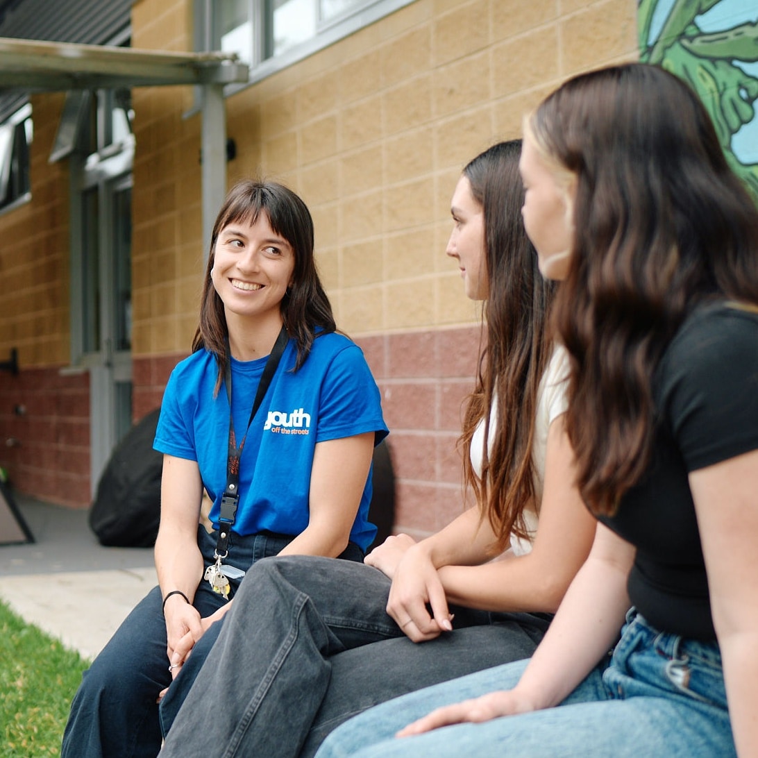 Young person seeking mental health support from a Youth Off The Streets counsellor