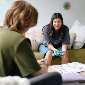 Young person seeking mental health support from a Youth Off The Streets counsellor